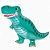 Balão Metalizado com Canudo Dinossauro - 1 Un - Imagem 1