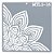 Estencil Para Bolo 1/4 Mandala-St15-16 15x15cm - 1 Un - Cromus Allonsy - Imagem 1