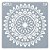 Estencil Para Bolo Mandala-Mtl1-09 15x15cm - 1 Un - Cromus Allonsy - Imagem 1