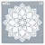 Estencil Para Bolo Mandala-St15-05 15x15cm - 1 Un - Cromus Allonsy - Imagem 1