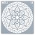 Estencil Para Bolo Mandala-St15-12 15x15cm - 1 Un - Cromus Allonsy - Imagem 1