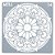 Estencil Para Bolo Mandala-St15-14 15x15cm - 1 Un - Cromus Allonsy - Imagem 1