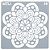 Estencil Para Bolo Mandala-St15-38 15x15cm - 1 Un - Cromus Allonsy - Imagem 1