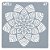 Estencil Para Bolo Mandala-St15-47 15x15cm - 1 Un - Cromus Allonsy - Imagem 1