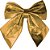 Enfeite Laço Natalino 28x25cm Metalizado Dourado - 1 Un - Imagem 1
