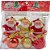 Enfeites Natalino Papai Noel com Bola de Natal - Kit com 3 Peças - Imagem 1