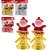 Enfeites Natalino Papai Noel no Sino 9x6cm Sortido - Kit com 2 Peças - Imagem 1