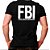 Camisa Adulto com Escrita FBI P - Imagem 2