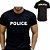 Camisa Adulto com Escrita Police M - Imagem 1