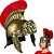 Capacete Soldado Romano Luxo - Para Festas - Imagem 1