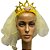 Tiara Luxo com Coroa e Véu Duplo - Para Festas - Imagem 1