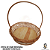 CESTA DE VIME REDONDA 32X32X07 COM ALCA - Imagem 3