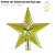 Enfeite de Natal Estrela Dourada 14CM - Imagem 1