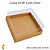 Caixa Kraft Com Visor 20x20x8,5cm - Imagem 1