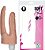 PÊNIS REALÍSTICO DUPLO COM VIBRADOR 18CM E 17 CM - Imagem 1