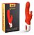 VIBRADOR LUXURY FUN RABBIT VERMELHO - Imagem 1