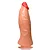 Zeus Prótese Flexível Gigante com Ventosa e Escroto 31 x 10 cm Adão e Eva - Imagem 1