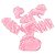 Papel Para Balas Rococó Liso Rosa - 40 Un - Imagem 1