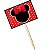 Lolipop para Cupcake Especial Minnie Vermelha - 10 Un - Imagem 2