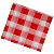 Guardanapo Pequeno 20x23cm Xadrez Vermelho - 50 Un - Imagem 1