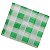 Guardanapo Pequeno 20x23cm Xadrez Verde - 50 Un - Imagem 1