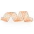 Fita Organza com Listras Bronze 6,3 cm x 9,14 mts - Imagem 1