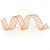 Fita Organza com Listras Bronze 3,8 cm x 9,14 mts (Fitas Natalinas) - 3 Un - Imagem 1
