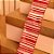 Fita Listras Glitter Branco e Vermelho 6,3 cm x 9,14 mts - Imagem 2