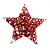 Estrela Rattan Vermelho 30cm - Imagem 1