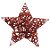 Estrela Rattan Vermelho 30cm - Imagem 2