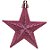 Estrela com Glitter Rosa (Enfeites) - 6 Peças - Imagem 2