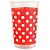 Copo Mania 300ml Petit Poá Vermelho - 30 Un - Imagem 1