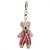 Chaveiro Urso Listras Branco e Vermelho (Patchwork Vermelho) - 6 Un - Imagem 2