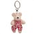 Chaveiro Urso Xadrez Branco e Vermelho (Patchwork Vermelho) - 6 Un - Imagem 2