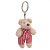 Chaveiro Urso Listras Rosa e Vermelho (Patchwork Vermelho) - 6 Un - Imagem 2