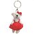 Chaveiro Ursa Coração Branco e Vermelho (Patchwork Vermelho) - 6 Un - Imagem 2