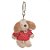 Chaveiro Cachorro Marfim e Vermelho (Patchwork Vermelho) - 6 Un - Imagem 3