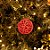 Bola de Natal Rattan Vermelho 6cm - Imagem 1