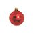 Bola com Quadriculados Vermelho 6 cm (Bolas) - 4 Peças - Imagem 2