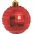 Bola com Quadriculados Vermelho 6 cm (Bolas) - 4 Peças - Imagem 1