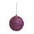 Bola com Listras Lilás 10 cm (Bolas) - 6 Peças - Imagem 1
