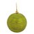 Bola Fosca com Listras em Glitter Verde Claro 8 cm (Bolas) - 6 Peças - Imagem 1