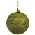 Bola Fosca com Listras em Glitter Verde Claro 10 cm (Bolas) - 4 Peças - Imagem 1