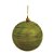 Bola Fosca com Listras em Glitter Verde Claro 10 cm (Bolas) - 4 Peças - Imagem 3