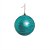Bola com Glitter Azul Claro 10 cm (Bolas) - 4 Peças - Imagem 1