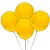 Balão Látex Tradicional Redondo 8" Liso Amarelo - 50 Un - Imagem 1