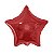 Balão Metalizado Estrela 04 Polegadas Liso Vermelho - Imagem 1
