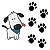 Adesivos Pegadas de Cachorrinho - 10 Un - Imagem 1