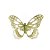 Clip Borboleta Borboletas Verde Claro 9cm - 6 Un - Imagem 1