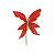 Flores Cabo Médio / Borboleta Vermelho (Flores Cabo Curto) - Imagem 2